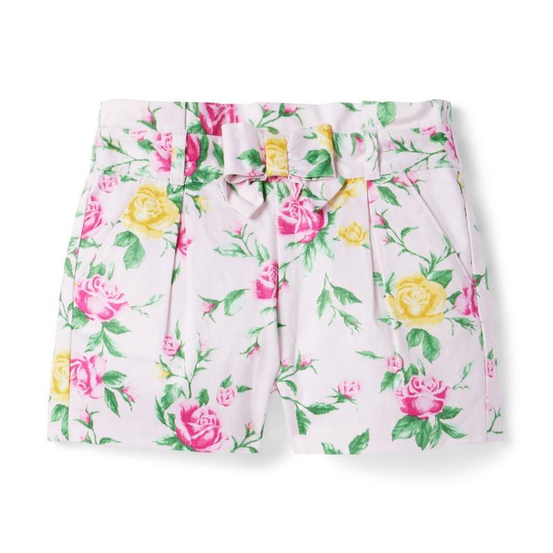 Floral Bow Satin Short - Janie And Jack